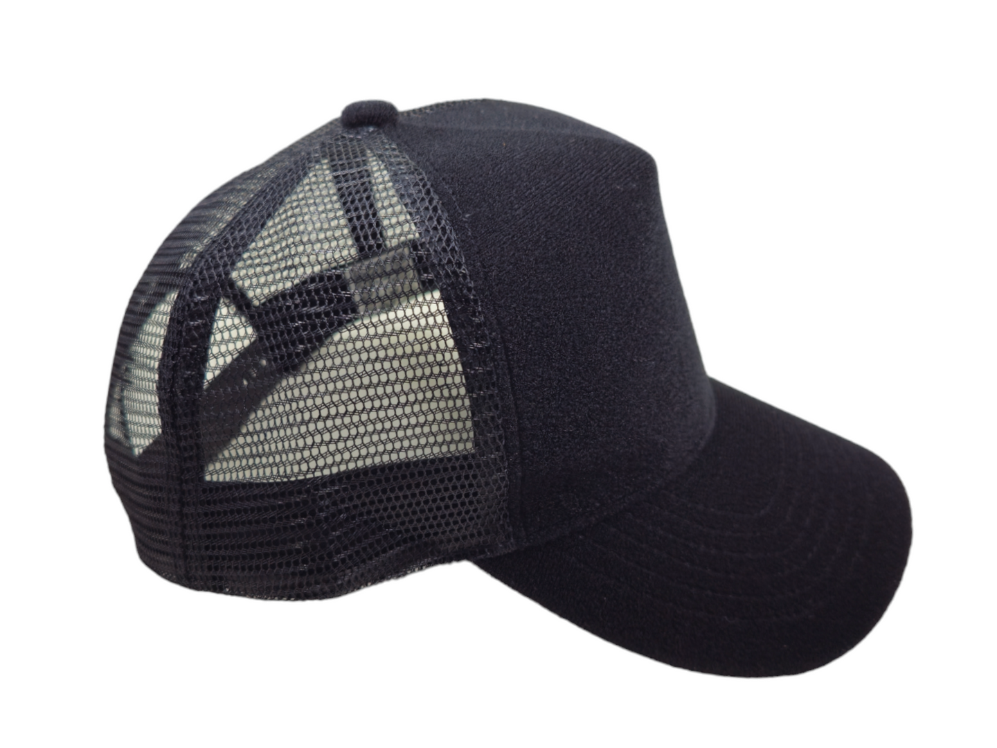 "Blank" Black Stiky Trucker Hat